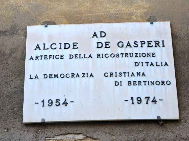 Ad Alcide De Gasperi