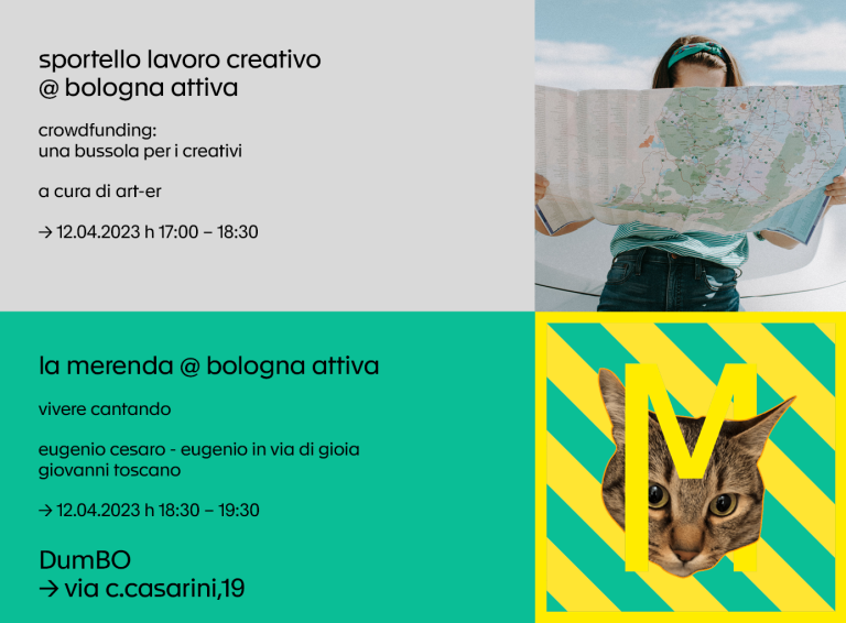 copertina di Sportello Lavoro Creativo @ Bologna Attiva | Crowdfunding: una bussola per i creativi