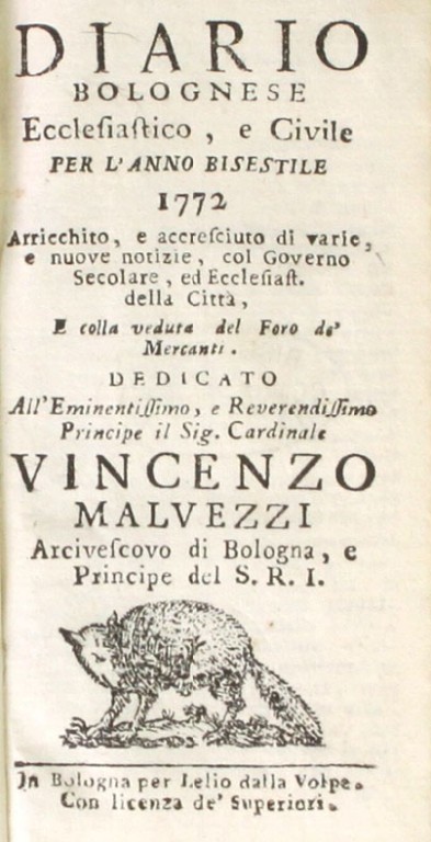  Diario bolognese ecclesiastico e civile