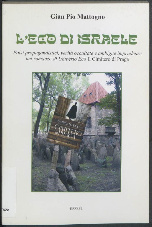 immagine di Gian Pio Mattogno, L'Eco di Israele (2013)