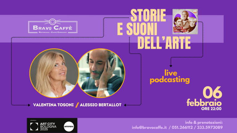 copertina di Valentina Tosoni, Alessio Bertallot. Storie e Suoni dell'Arte - Live Podcasting 