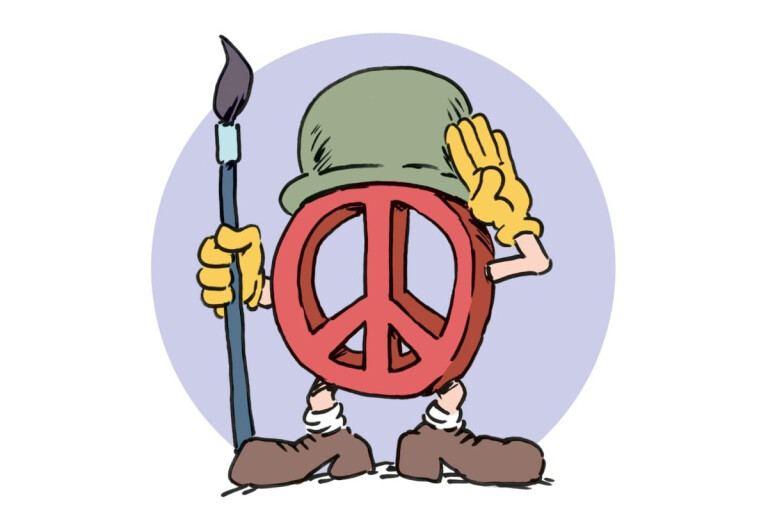 copertina di RiArt – Artisti/e per la pace e contro la guerra