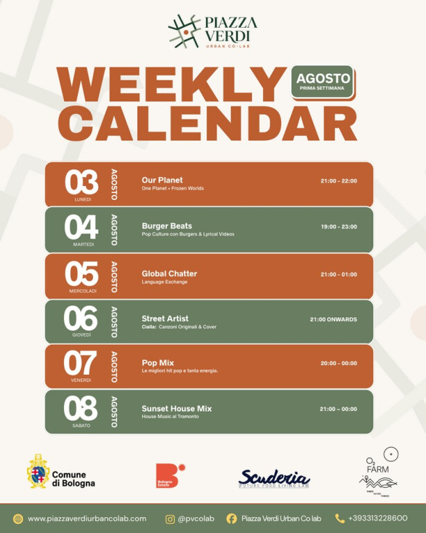WEEKLY CALENDER