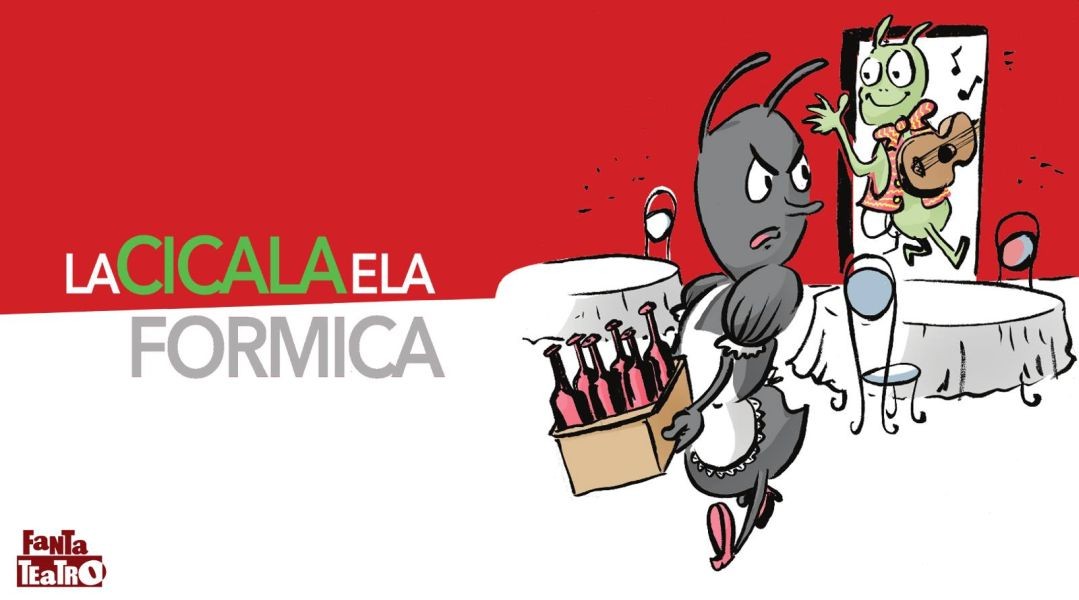 copertina di La cicala e la formica