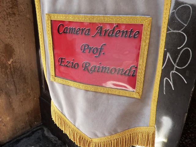 Camera ardente del prof. Raimondi 