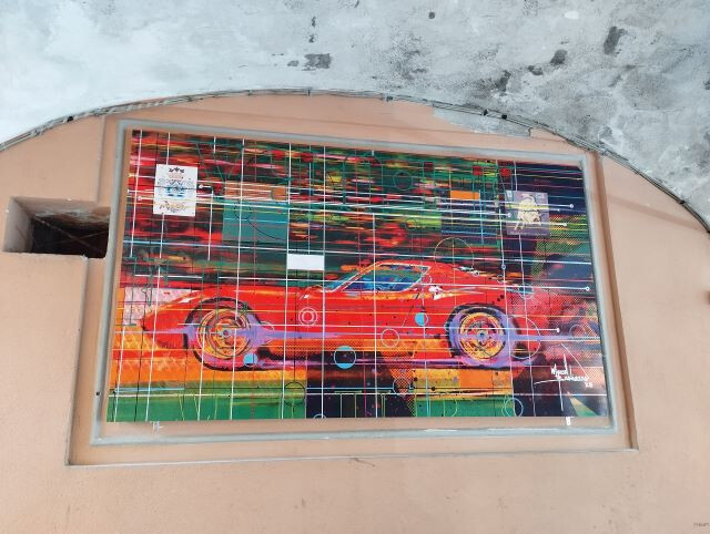 Una sgargiante Lamborghini
