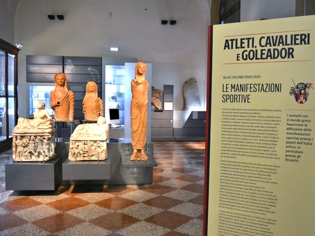 Mostra "Atleti, cavalieri e goleador" - Museo civico archeologico (BO) - 2019