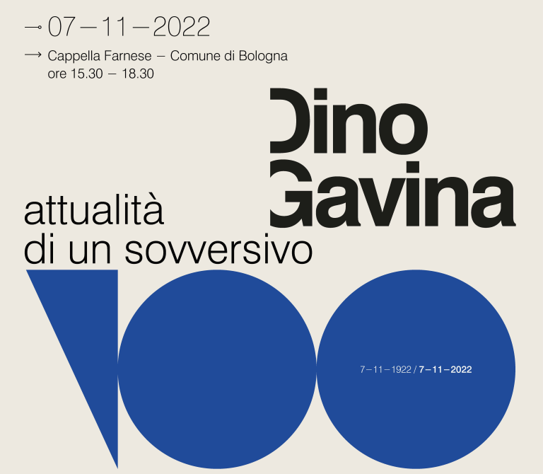 copertina di Dino Gavina: attualità di un sovversivo