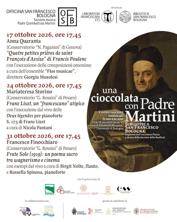 Padre Martini's Franciscan Musical Conversations in Bologna: 2026 Lecture Series