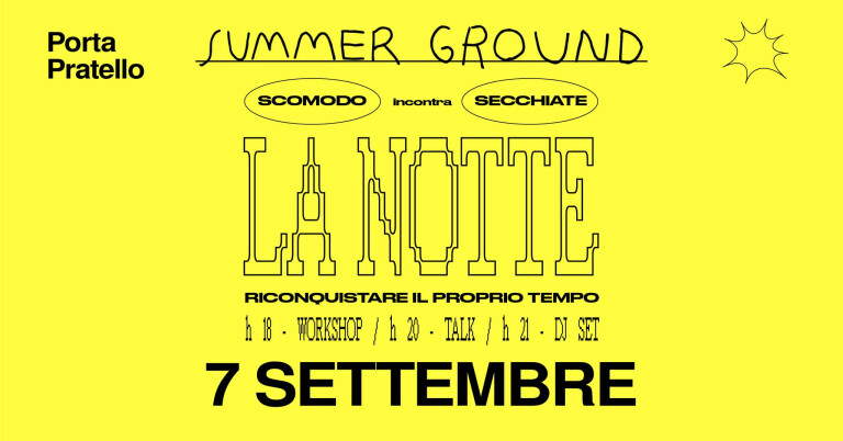 copertina di “LA NOTTE” Scomodo incontra Secchiate  +  Mirka Berlino dj set