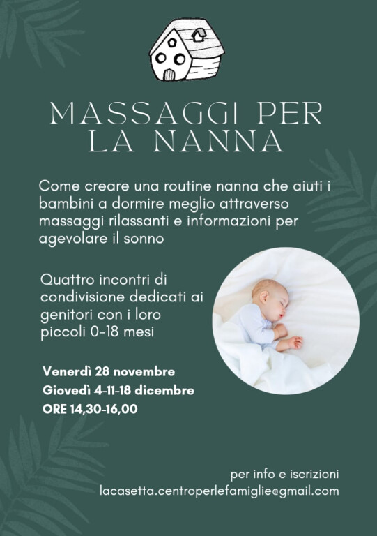 copertina di Massaggi per la nanna