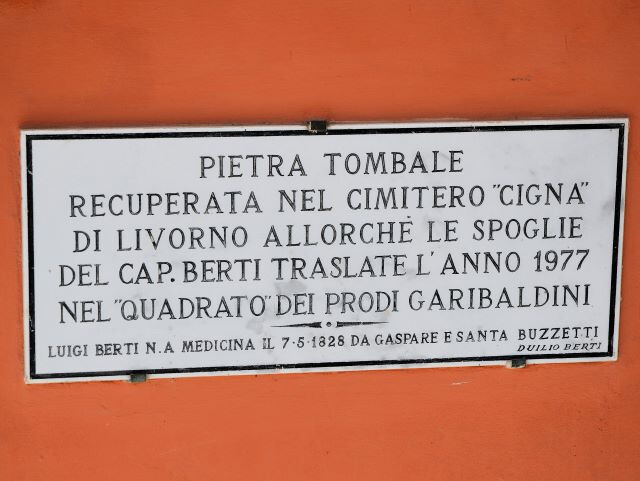 Lapide per il cap. Luigi Berti