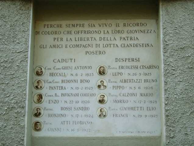 Partigiani caduti della zona di Pontevecchio