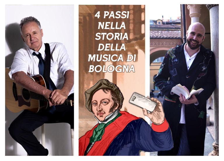 copertina di Quattro passi nella storia della musica di Bologna