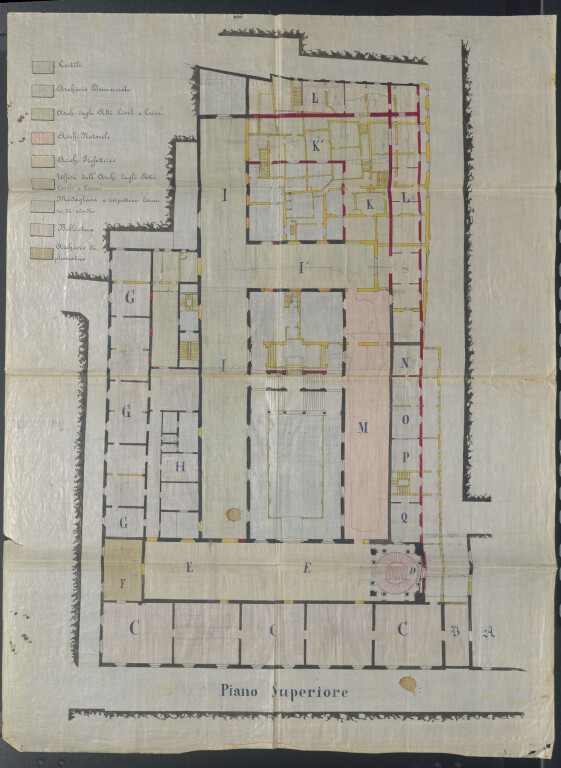 "Progetto dell'Ufficio tecnico del Comune di Bologna per la collocazione degli archivi… nel palazzo dell'Archiginnasio", 1873