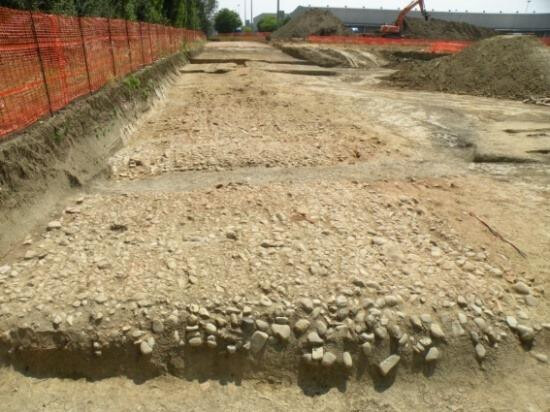 Il tratto di strada romana trovato a Bentivoglio