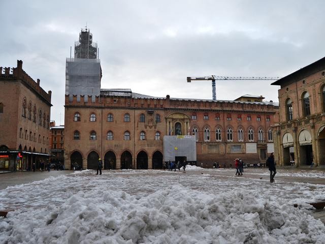 Nevicata - 16 dicembre 2018 - Piazza Maggiore (BO)