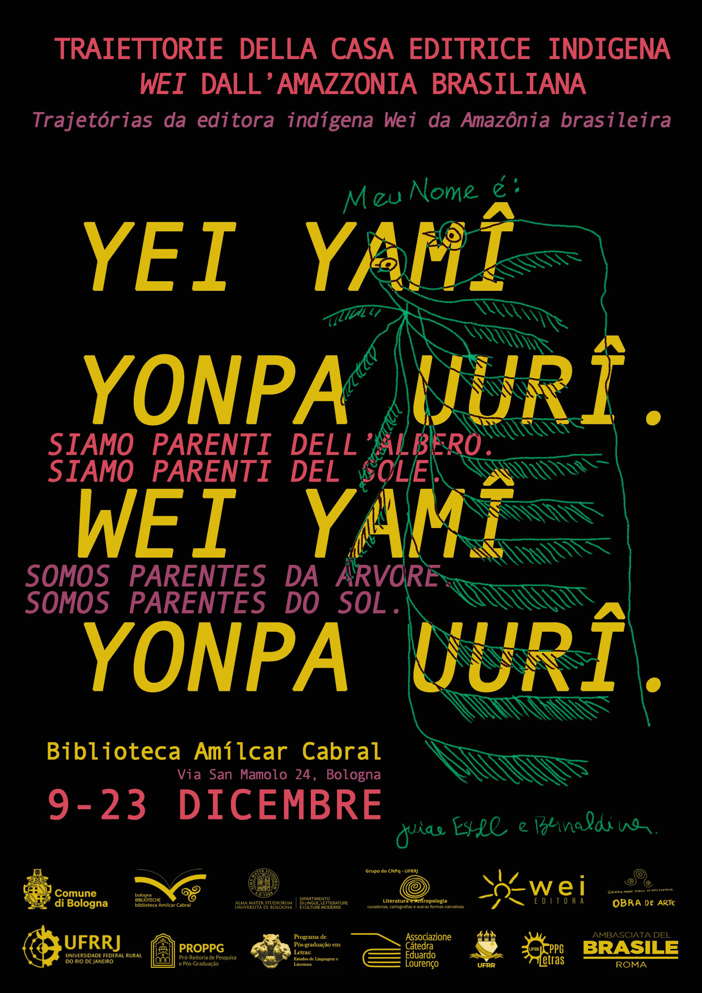 copertina di Yei yamî yonpa uurî, Wei yamî yonpa uurî / Somos parentes da árvore, somos parentes do sol / Siamo Parenti dell’Albero, siamo parenti del Sole