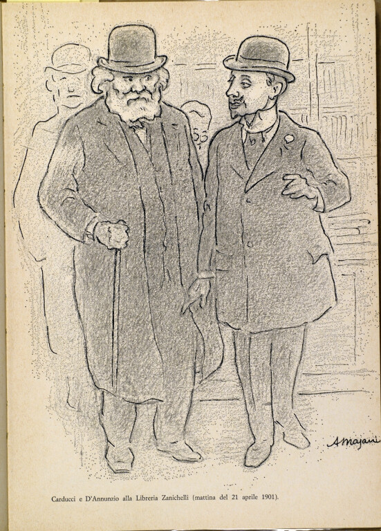 image of Carducci e D'Annunzio alla Libreria Zanichelli