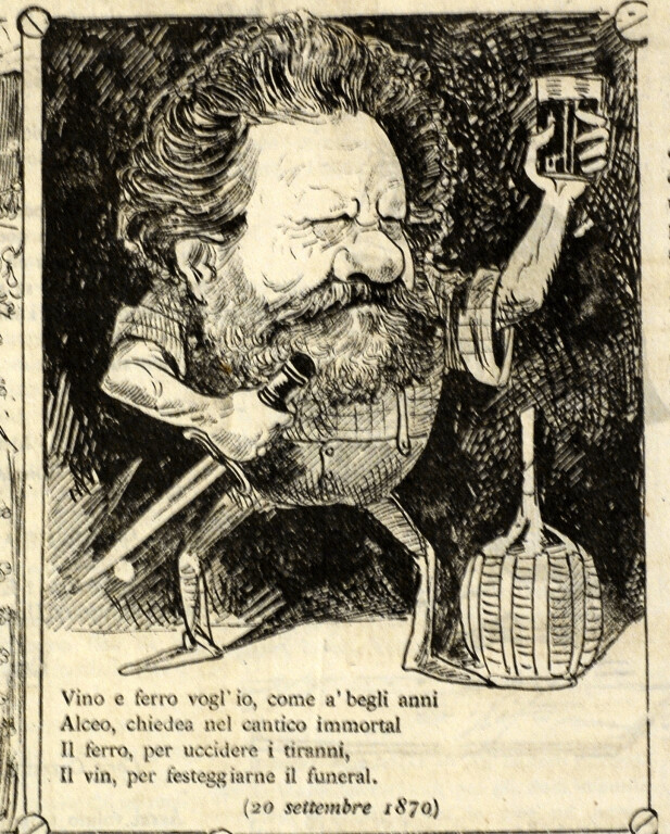 image of "Vino e ferro vogl'io come a' begl'anni…"