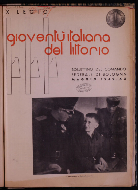 «Gioventù italiana del Littorio. Bollettino del Comando federale di Bologna»