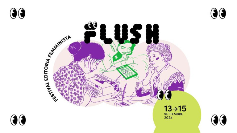 copertina di FLUSH Festival editoria femminista 2024 | Genealogie femministe 