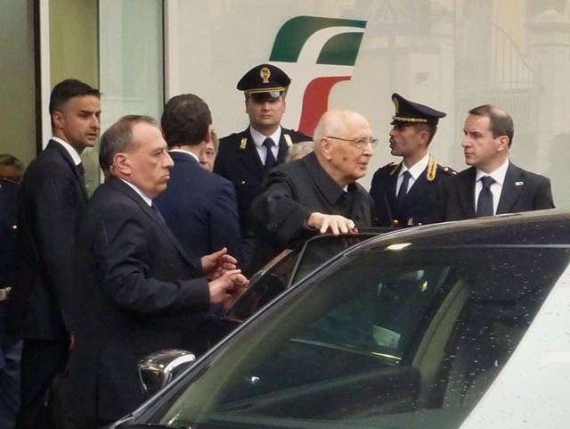 Il presidente della Repubblica Giorgio Napolitano 