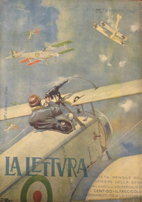 La Lettura, rivista mensile del _Corriere della Sera_, 1° novembre 1917. Copertina di Achille Beltrame-redu.jpg