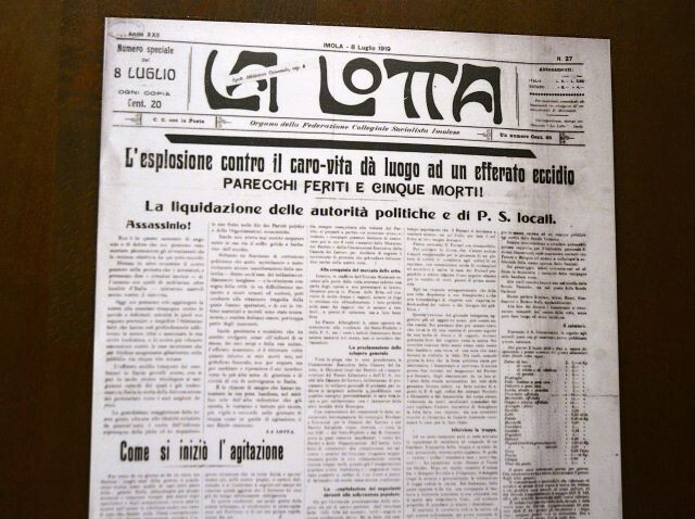 Il giornale "La lotta" 