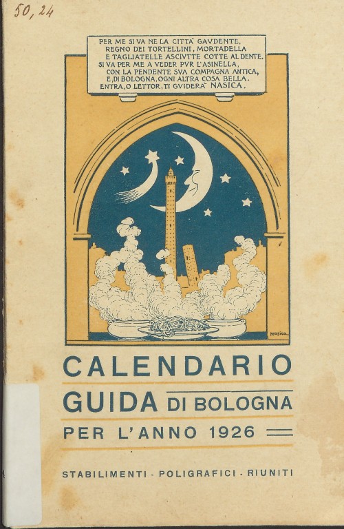 copertina di Calendario-guida di Bologna per l'anno 1926. Anno 1°