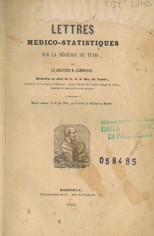 copertina di Lettres medico-statistiques sur la Regence de Tunis