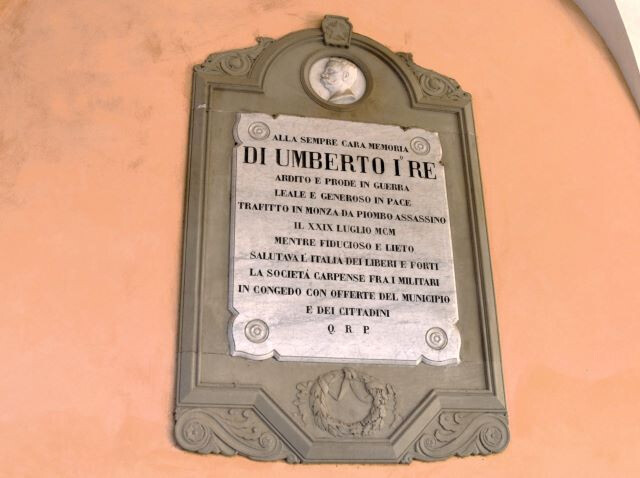 Lapide per Umberto I di Savoia