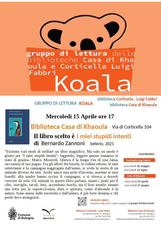 gruppo lettura Aprile 2026 Kaoula 2026
