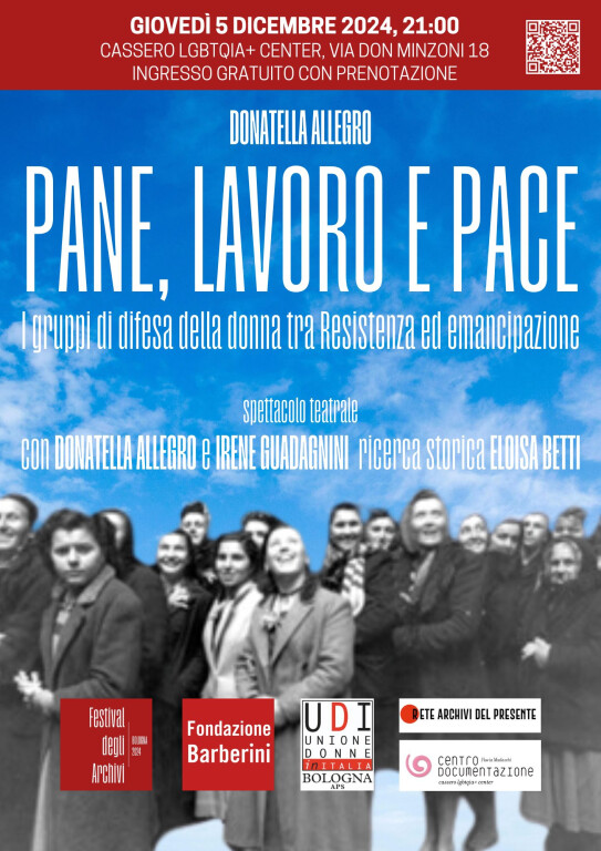 copertina di Pane, lavoro e pace