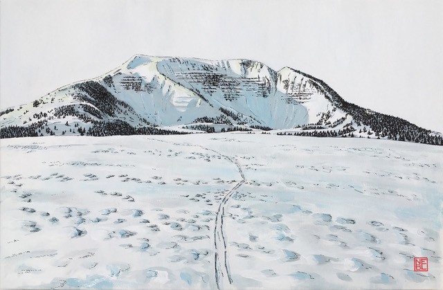 copertina di Marcello Nebl. Mountains are better than art