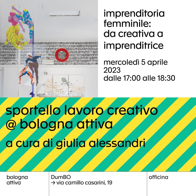 image of Sportello Lavoro Creativo @ Bologna Attiva | Imprenditoria femminile: da creativa a imprenditrice