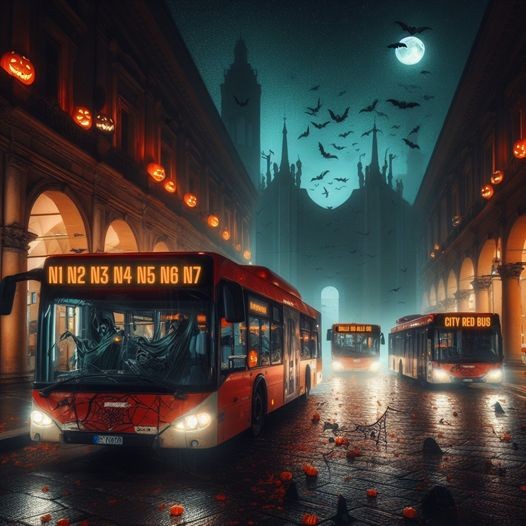 copertina di Trasporto pubblico  gratuito per la notte di Halloween