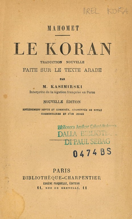 cover of Le Koran 