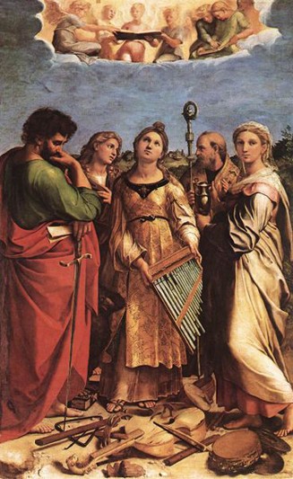Estasi di Santa Cecilia - Raffaello, 1513 - Pinacoteca Nazionale (BO)