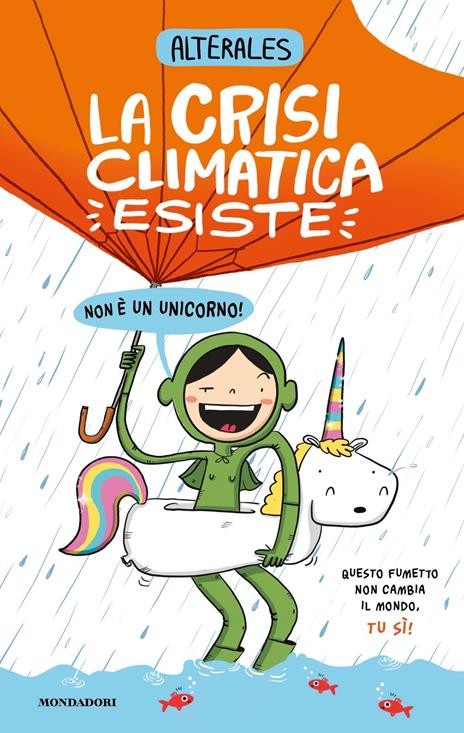 copertina di La crisi climatica esiste non è un unicorno