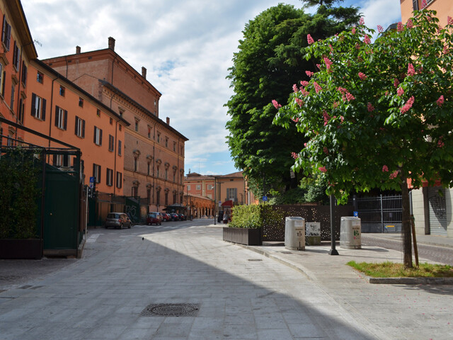 Piazza Aldrovandi pedonalizzata 