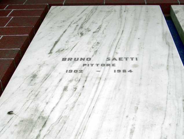 La tomba di B. Saetti - particolare