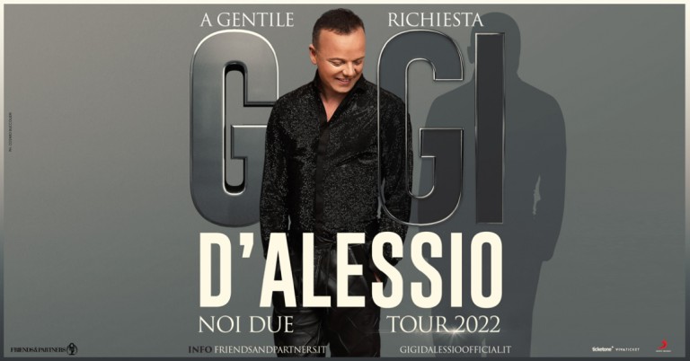 copertina di Gigi D'Alessio | Noi Due Tour 2022. A gentile richiesta