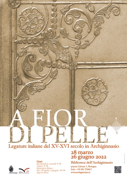 copertina di In Archiginnasio la mostra A fior di pelle. Legature italiane del XV-XVI secolo