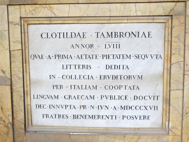 Monumento funerario di Clotilde Tambroni 