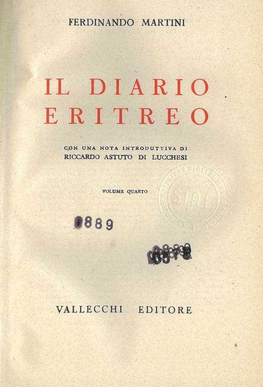 copertina di Il diario eritreo: vol. 4