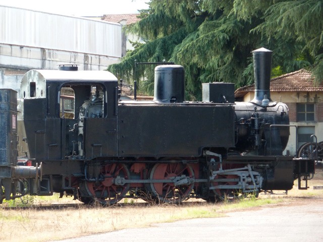 Locomotiva della Porrettana in sosta a Pistoia