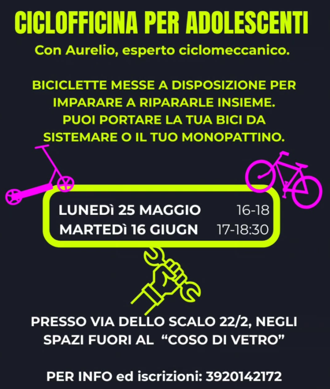 immagine di Ciclofficina per adolescenti