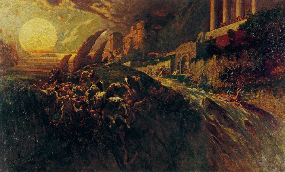 Mario De Maria detto “Marius Pictor” - La luna ritorna in seno alla Madre Terra, 1903