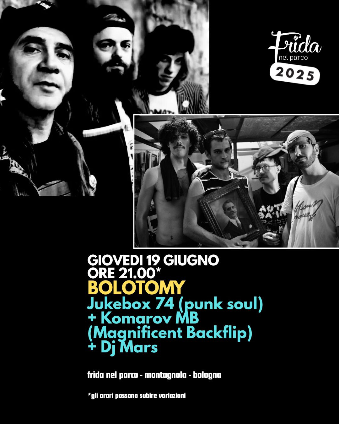 Bolotomy, live di Jukebox 74 (punk soul)  + Komarov MB (Magnificent Backflip)+ Dj Mars